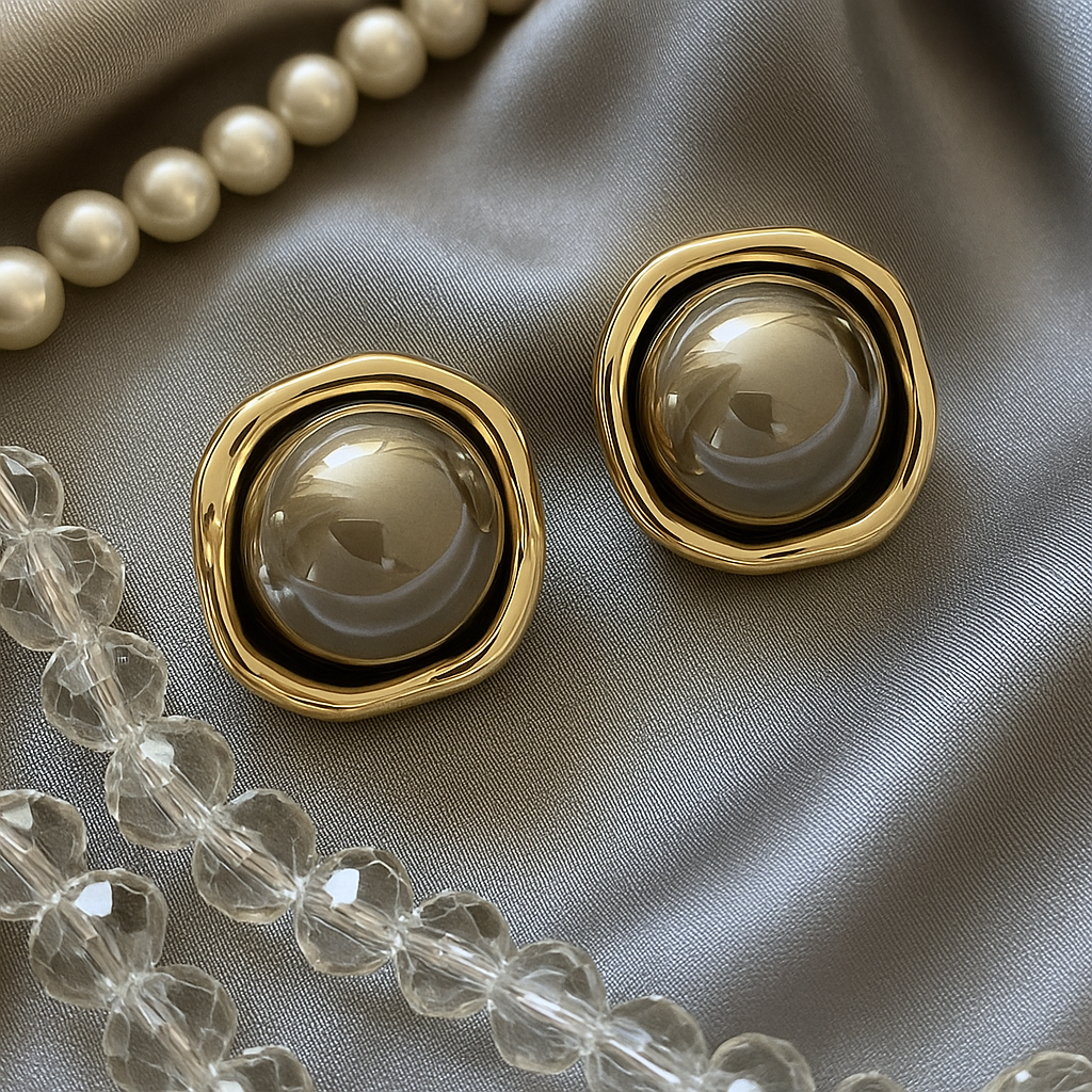 Gris Perle Studs