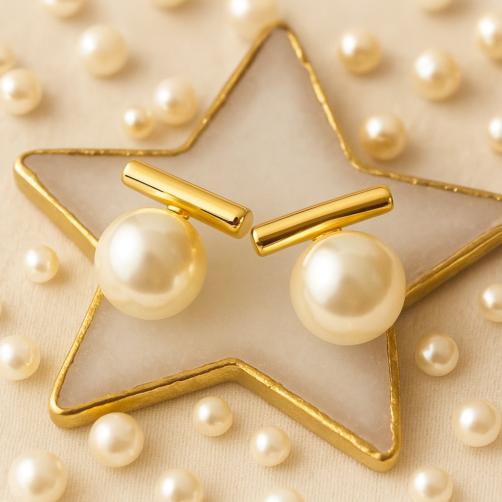 Étoile Perle Studs