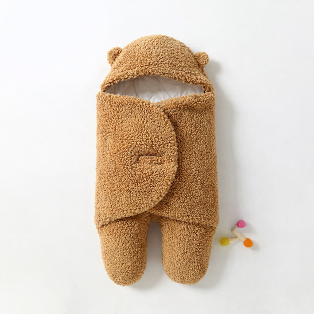 Saco de dormir para bebé de forro polar efecto borreguito con protección antichoque