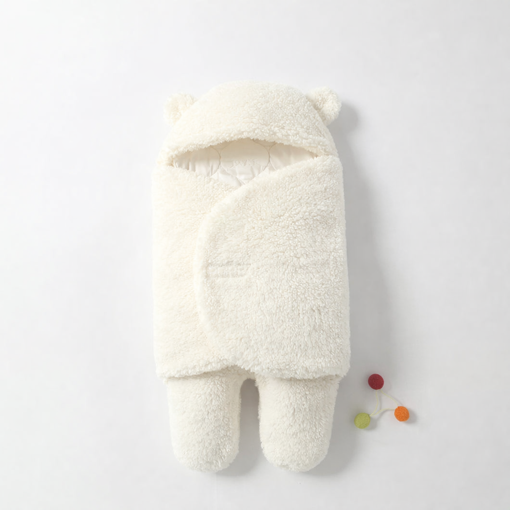 Saco de dormir para bebé de forro polar efecto borreguito con protección antichoque