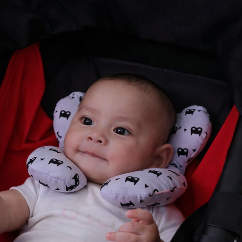 Almohada de seguridad en forma de U para cuna y carrito de bebé